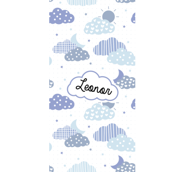 Prilagojen vzorec oblaka oblaki senčilo - TenStickers