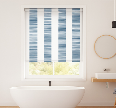 ceramica righe blu rolo zavesa za kopalnico - TenStickers