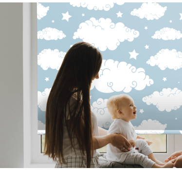 Fluffy white clouds oblaki senčilo za sprostitev - TenStickers