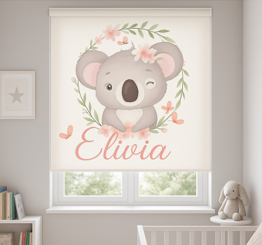 Koala z imenom personalizirana rolo senčila - TenStickers