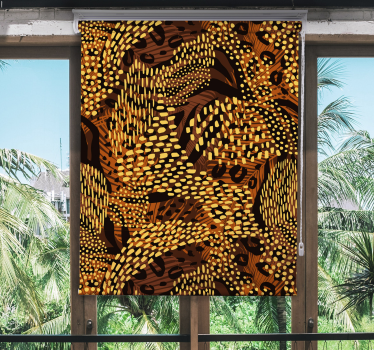 Organski vzorec rjavi roloji - TenStickers