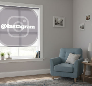 Sivo rolo zaveso tvoja instagram zgodba - TenStickers