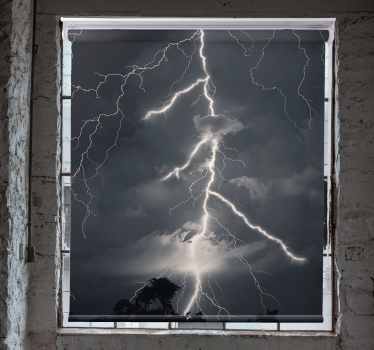 Striking lightning display oblaki senčilo - TenStickers