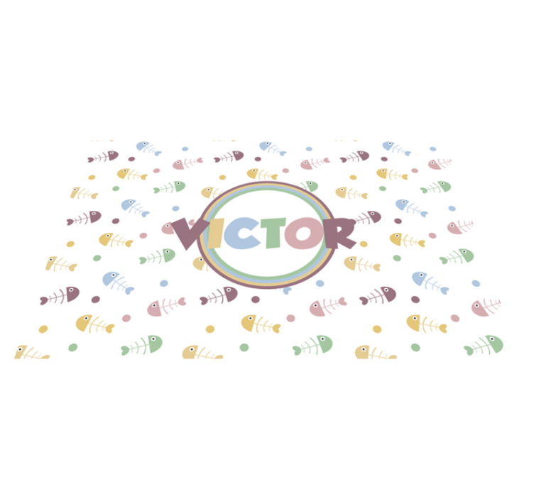 Lively fish concept otroški pogrinjek za mizo - TenStickers