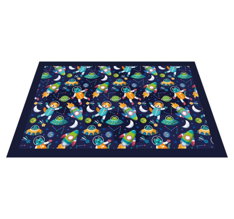 Colorful space adventure otroški pogrinjek za mizo - TenStickers