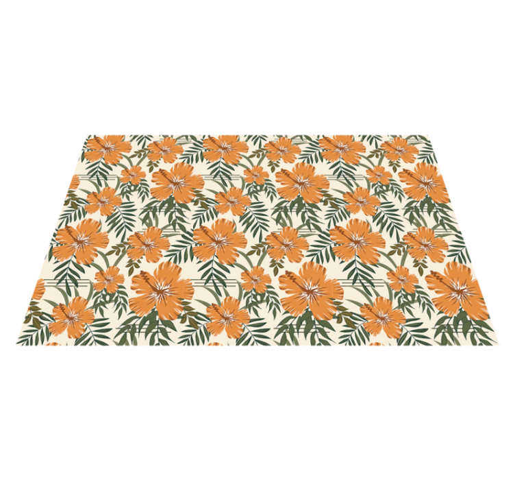 Tropical floral pattern izvirna jedilna podloga - TenStickers