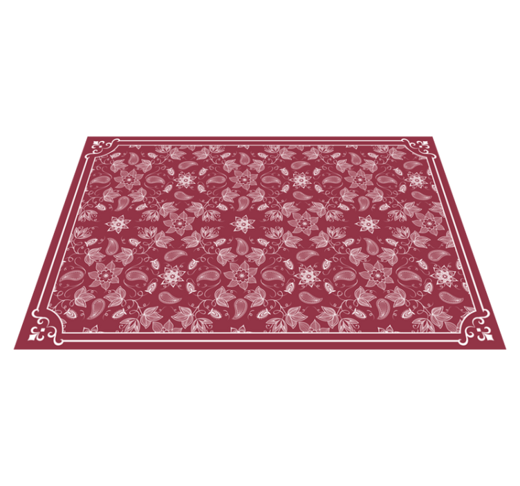 Floral pattern table cover teksturna pogrinjek - TenStickers