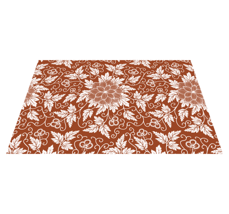 Floral print surface teksturiran pogrinjek - TenStickers