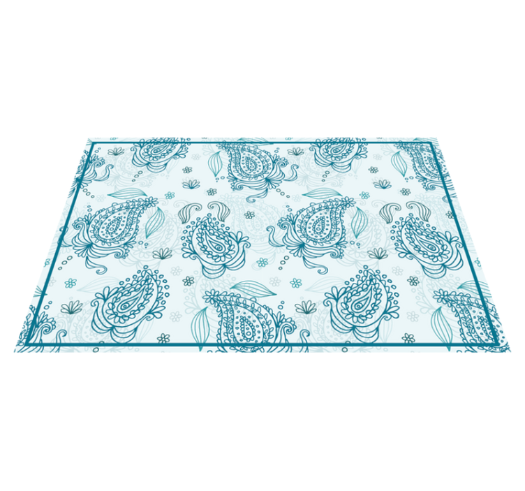 Cvetni paisley placemats - TenStickers