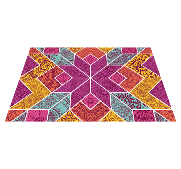 Colorful geometric pattern izvirna jedilna podloga - TenStickers