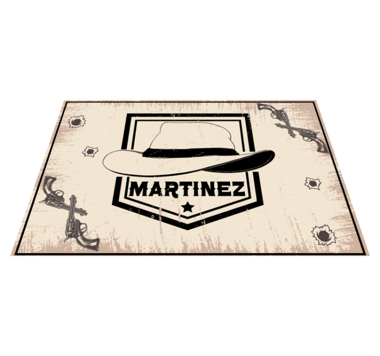 Kavbojski klobuk z imeni - TenStickers