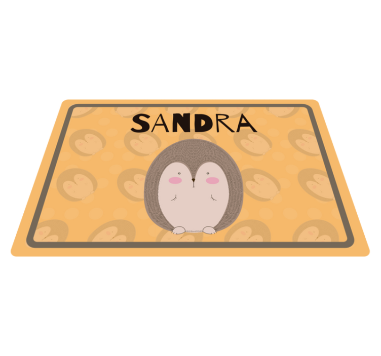 Adorable hedgehog artwork otroški pogrinjek za mizo - TenStickers