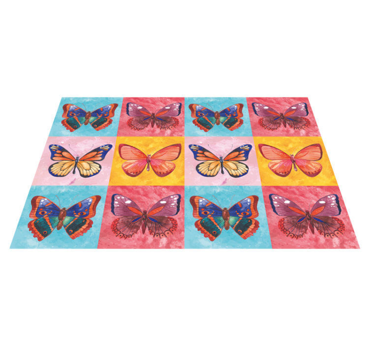 Lively butterfly emblem izvirna jedilna podloga - TenStickers