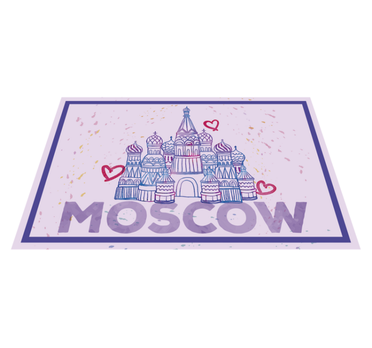 Moscow landmark illustration izvirna jedilna podloga - TenStickers