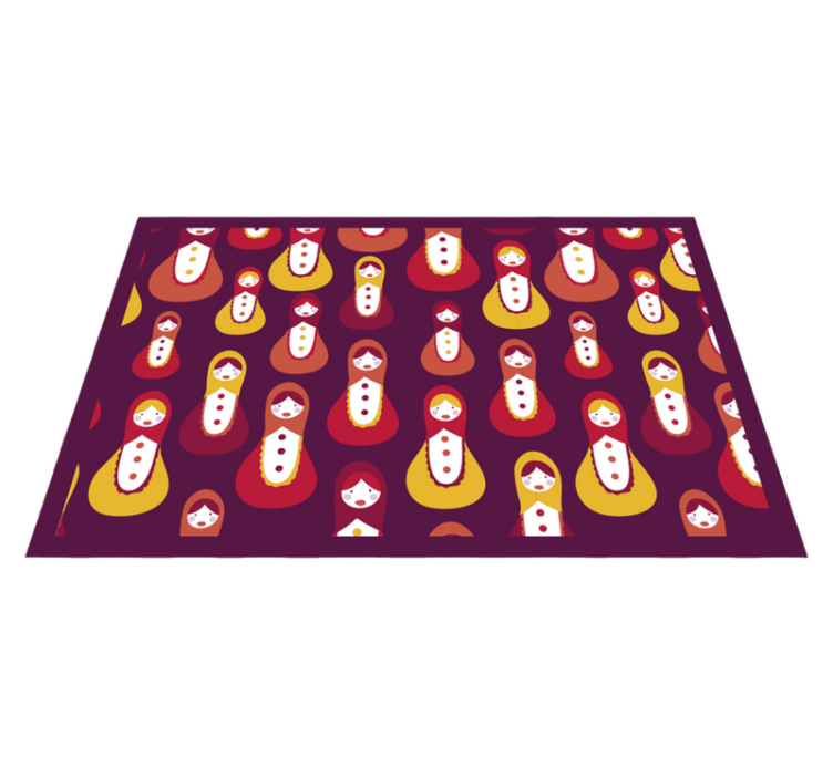 Colorful matryoshka pattern izvirna jedilna podloga - TenStickers