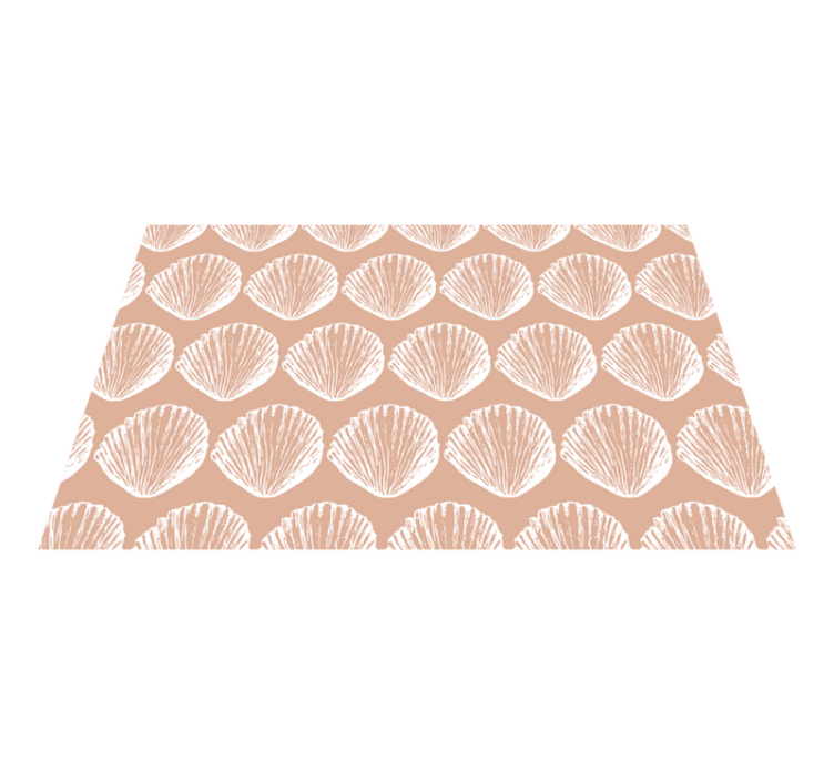 Seashell motif pattern teksturna pogrinjek - TenStickers