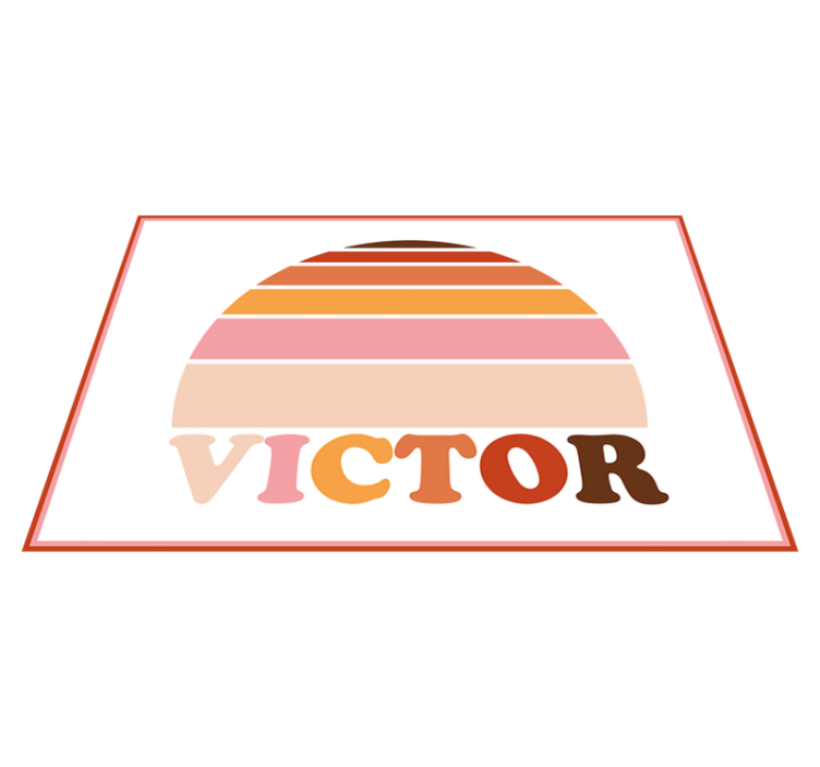 Sonce iz 70-ih z osebnimi pogrinjki - TenStickers