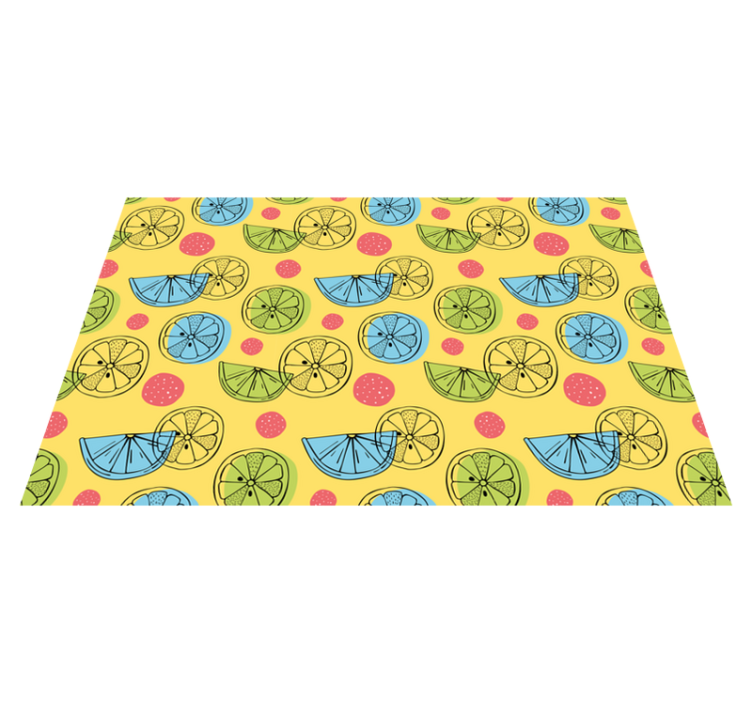 Citrus pattern background izvirna jedilna podloga - TenStickers