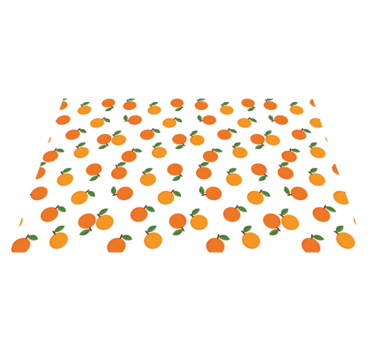 Orange fruit pattern izvirna jedilna podloga - TenStickers