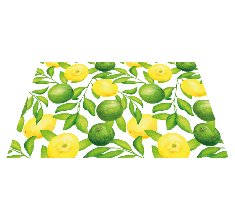 Fresh citrus pattern izvirna jedilna podloga - TenStickers