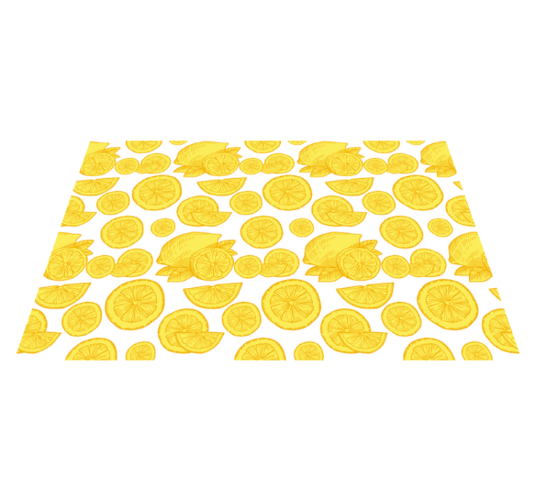 Lemon slice pattern teksturna pogrinjek - TenStickers