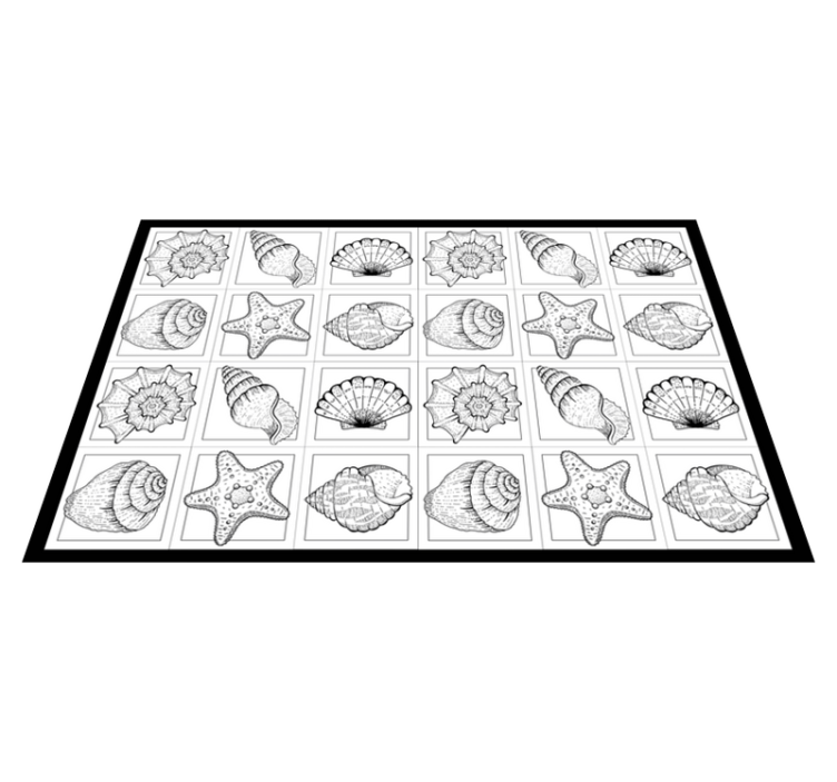 Morsko življenje in školjke morsko življenje pogrinjki - TenStickers