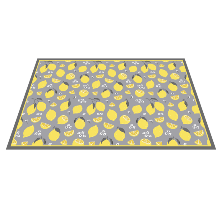 Lemon pattern table setting izvirna jedilna podloga - TenStickers