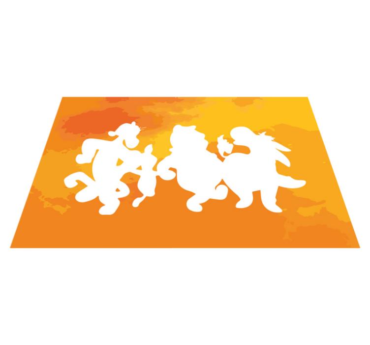 Whimsical character silhouettes otroški pogrinjek za mizo - TenStickers