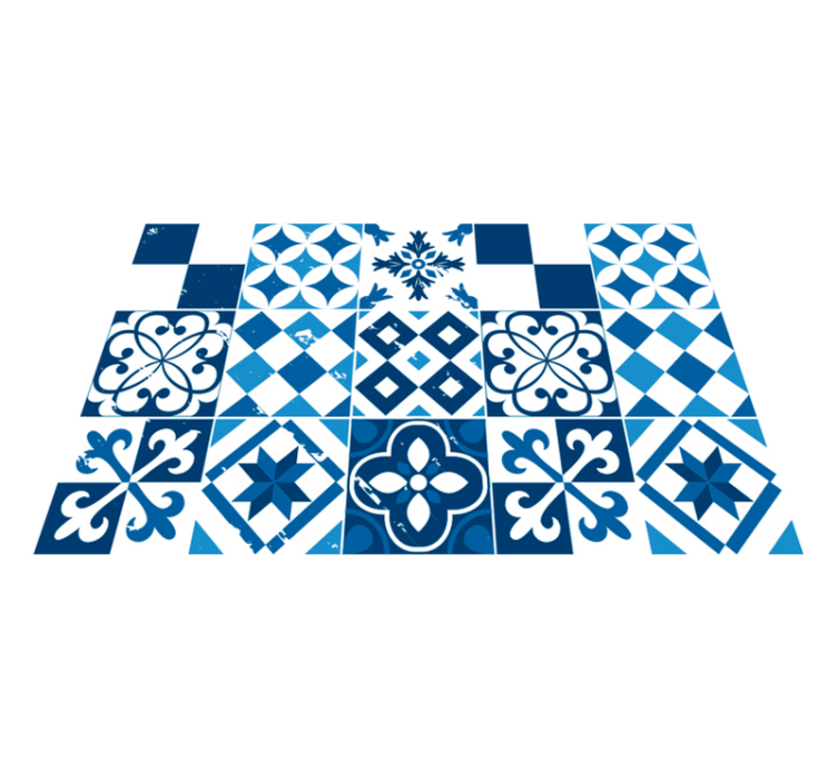 Geometric pattern tiles teksturni pogrinjek - TenStickers