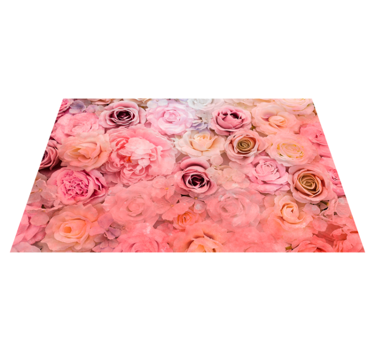 Floral rose pattern teksturni pogrinjek - TenStickers