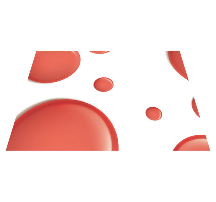 Rdeči moderni krogi rdeči pogrinjki - TenStickers