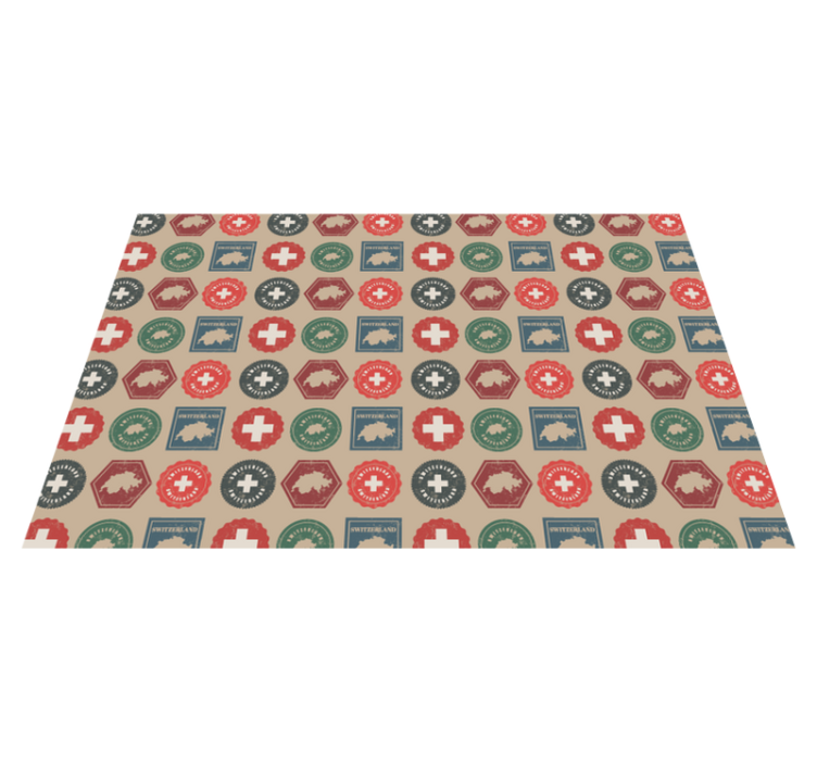 Switzerland flag seals izvirna jedilna podloga - TenStickers