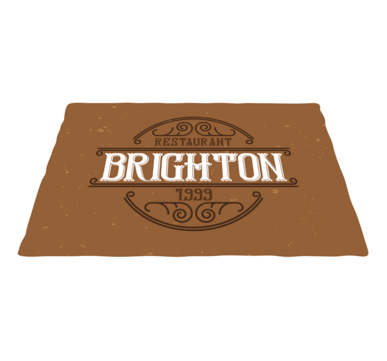 Brighton restaurant logo pogrinjek s citati - TenStickers