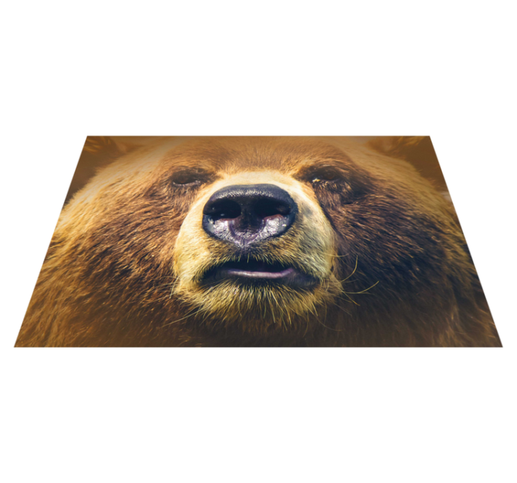 Bear face close-up izvirna jedilna podloga - TenStickers