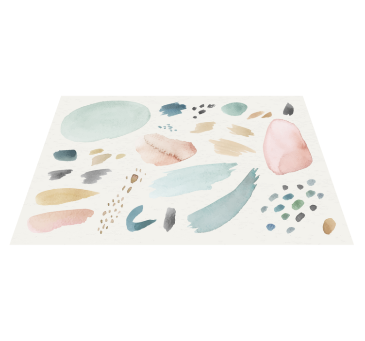 Soft watercolor shapes teksturni pogrinjek - TenStickers