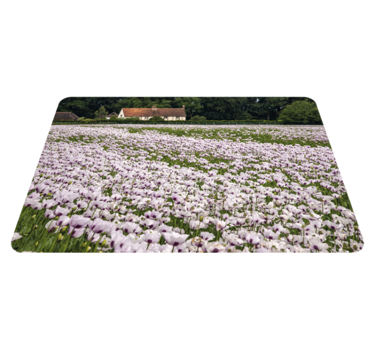 Lavender flower field izvirna jedilna podloga - TenStickers