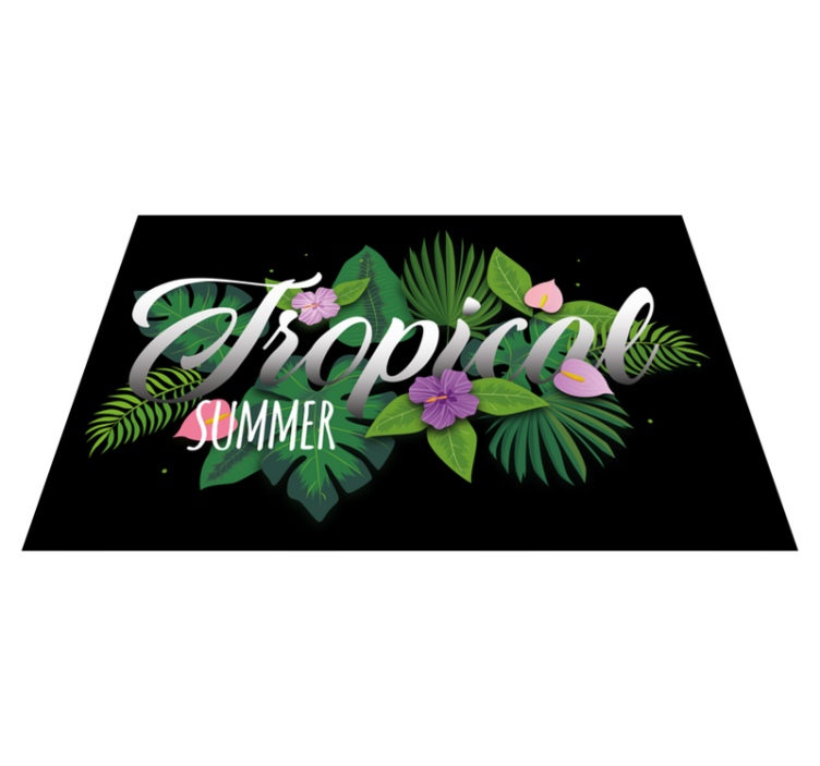 Tropical summer vibe izvirna jedilna podloga - TenStickers