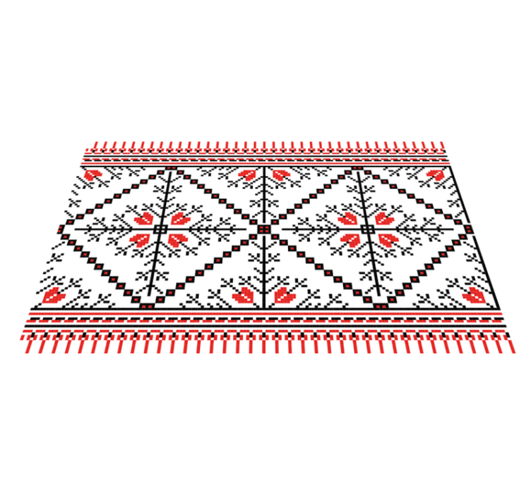 Geometric floral pattern izvirna jedilna podloga - TenStickers