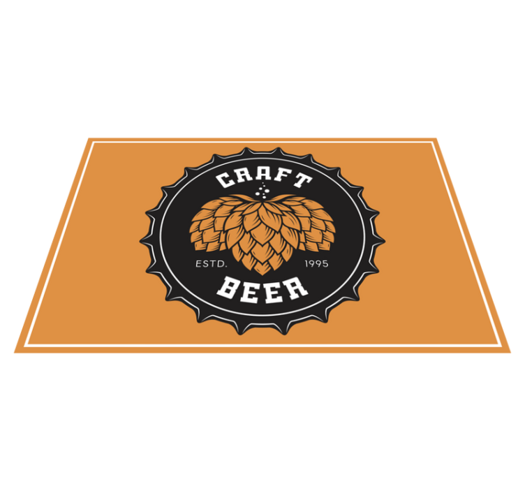 Craft beer logo izvirna jedilna podloga - TenStickers