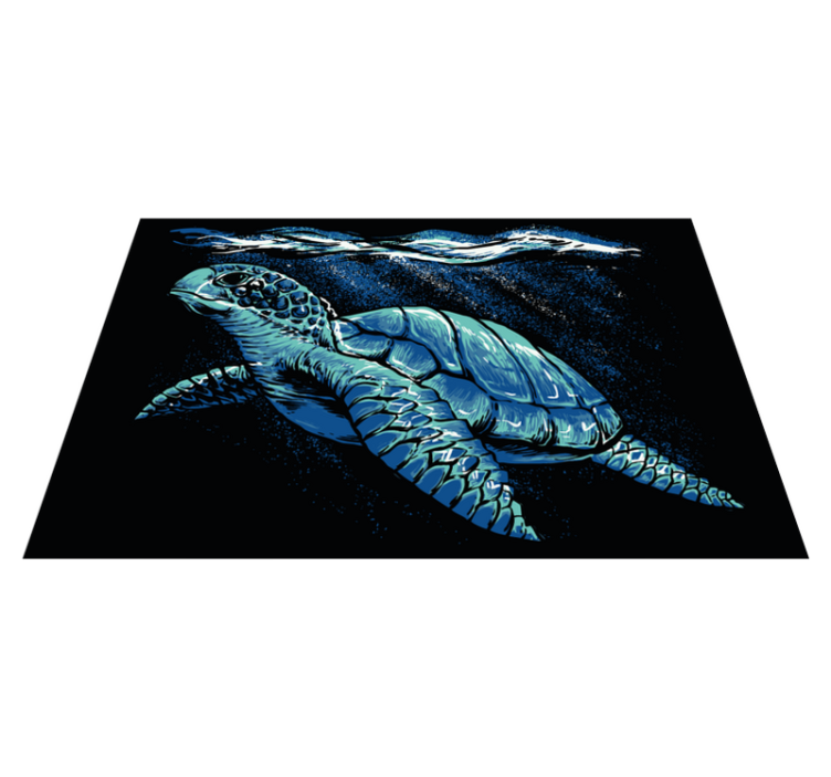 Stylized sea turtle izvirna jedilna podloga - TenStickers