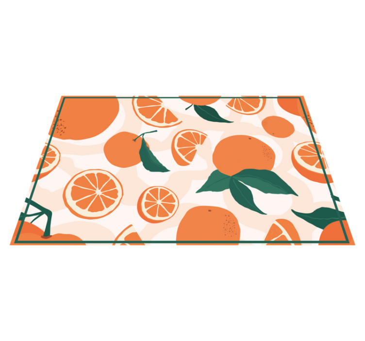 Citrus slice motif izvirna jedilna podloga - TenStickers