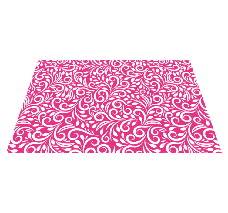 Floral swirl pattern teksturna pogrinjek - TenStickers