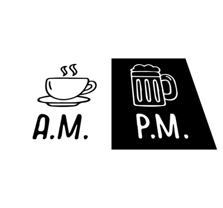 Pogrinjki v restavracijah s kavo in pivom - TenStickers