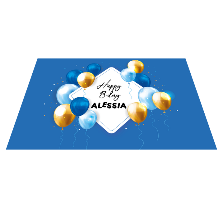 Birthday balloon celebration otroški pogrinjek za mizo - TenStickers