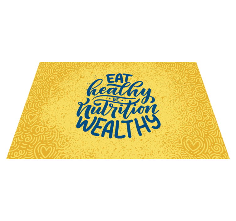 Healthy nutrition wealth in citati za pogrinjek - TenStickers