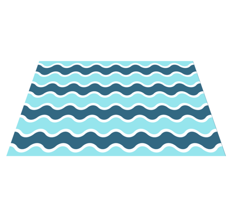 Wavy line pattern moderno podstavki - TenStickers