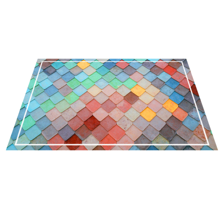 Colorful tile pattern teksturna pogrinjek - TenStickers