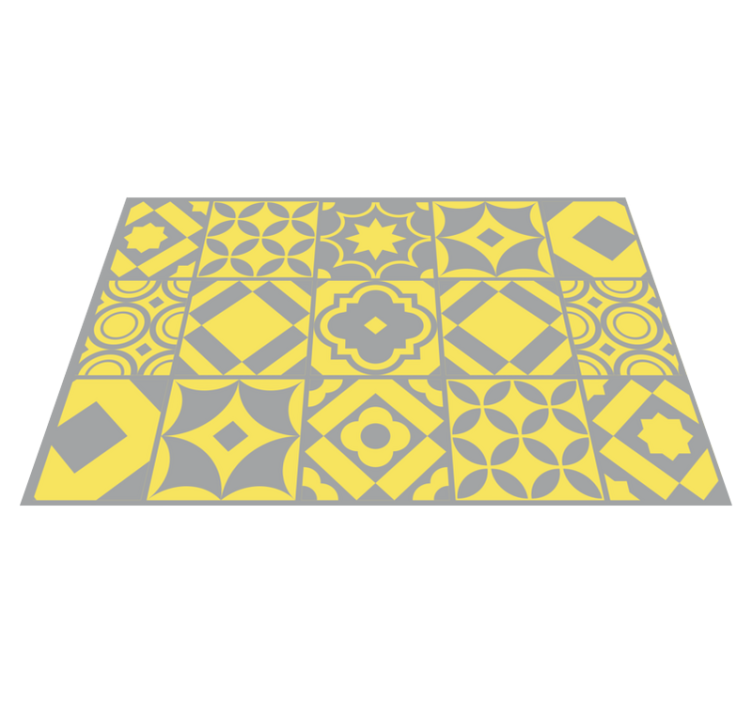 Geometric motif tiles teksturni pogrinjek - TenStickers