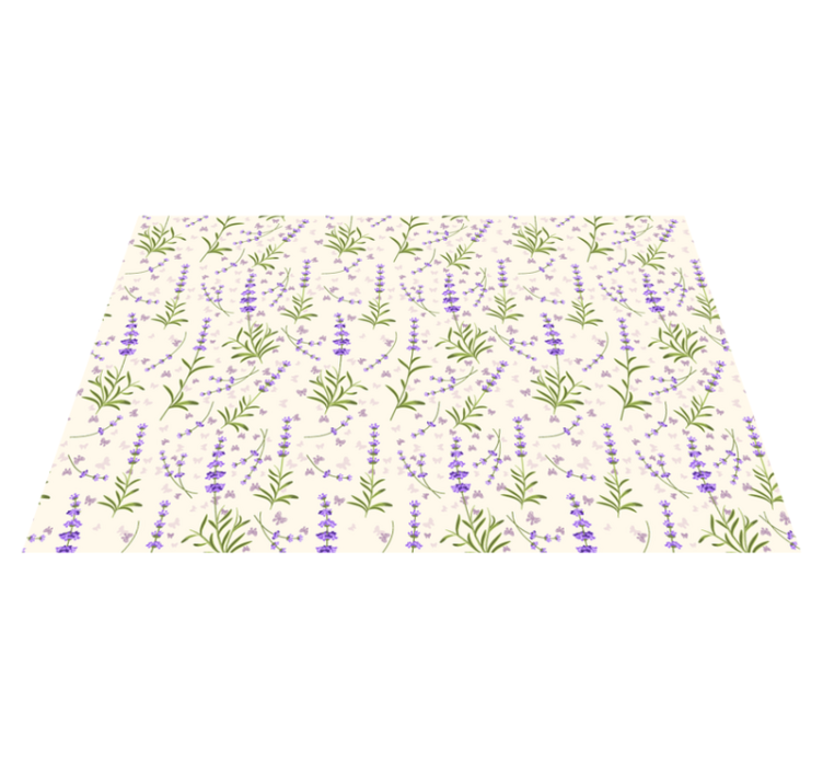 Lavender floral pattern teksturni pogrinjek - TenStickers