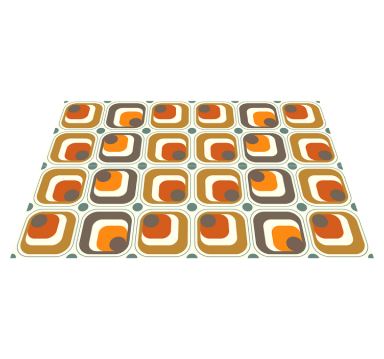 Retro patterned squares moderno preprogo - TenStickers